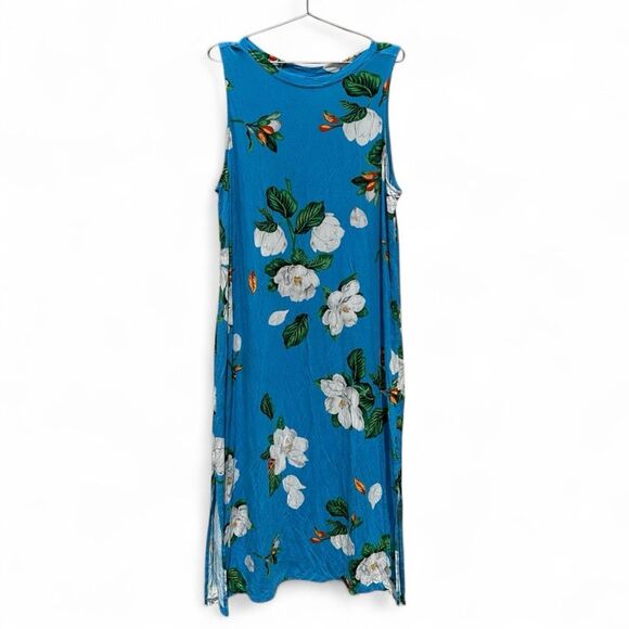 Soma Cool Nights Floral Lounge Nightgown Dress XXL Elevated Loungewear - Picture 3 of 6